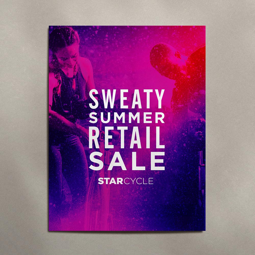 SC Sweaty Summer Retail Sale Poster